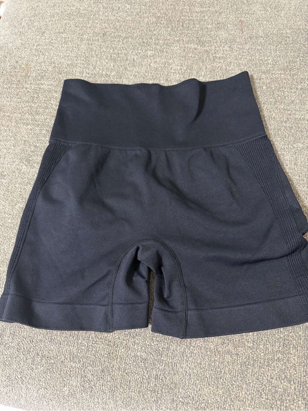 Amazon High-Waist Black Seamless Bike Shorts